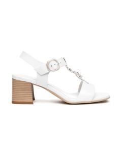 Nero Giardini sandalo in pelle con tacco comodo